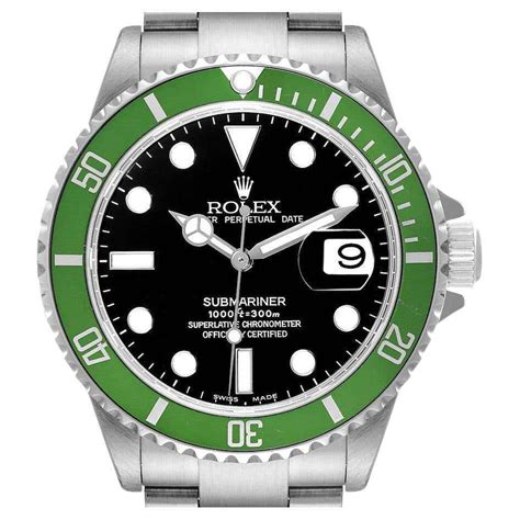 rolex green submariner kermit|Rolex 50 anniversary submariner sale.